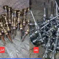 پرداختکاری قلیان ، کتری و قوری و قاشق و چنگال