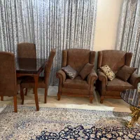 مبل راحتی ۸ نفره با میز ناهار خوری چهار نفره|مبلمان خانگی و میز عسلی|تهران, جمال‌زاده|دیوار