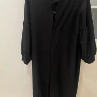 مانتو مشکی کرپ