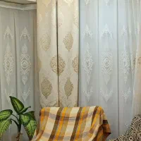 شال پرده تمیز و در حد نو