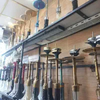قلیان برنجی چوب سرخ،عناب،سیلیکونی،استیل