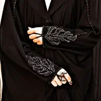 چادر مشکی کار شده مجلسی ژورژت ژاپن سنگ دوزی گلدوزی|لباس|تهران, بازار|دیوار