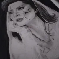 نقاشی چهره سیاهقلم