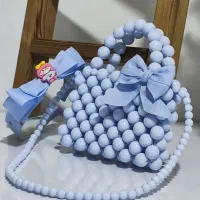 کیف مرواریدی(مینی بگ)همراه با تل سر ست قیمت300.000