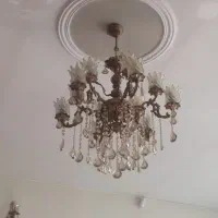 لوستر برنز۱۲شعله،دوعدد دیوار کوب برنز و۶تا پروانه