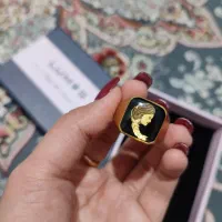 انگشتر ورق طلا مردانه
