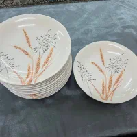 بشقاب ملامین گل گندمین قالب امریکایی