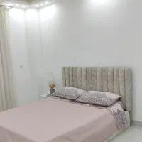 تخت خواب+ پا تختی + تشک رویال