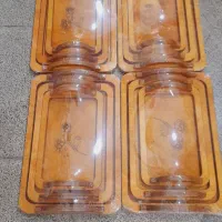 سینی های سه تیکه چوبی دسته دار اک|ظروف سرو و پذیرایی|قم, شهرک فاطمیه|دیوار