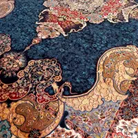 یک تخته فرش دست بافت گونه ۱۰۰۰ شانه تراکم ۳۰۰۰۰