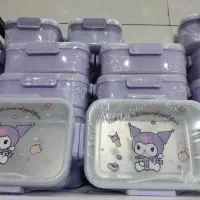 ظرف غذا کرومی جنس استیل پلاستیک