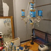 لوستر آبی قدیمی