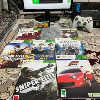 ایکس باکس ۳۶۰ اسلیم فول گیم جفت دسته|کنسول، بازی ویدئویی و آنلاین|نورآباد ممسنی, |دیوار