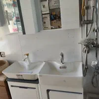 روشویی کابینتی با آینه و باکس