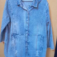 مانتو جین ضخیم بسیار شیک|لباس|اصفهان, باغ دریاچه|دیوار