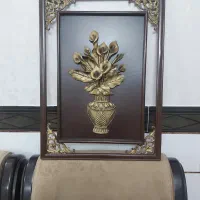 تابلو چوبی گل برجسته