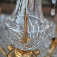 لوستر برونزی کریستال چک ۳ عدد|لوستر و چراغ آویز|تهران, محمودیه|دیوار