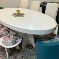 میز و صندلی ناهارخوری ۸ نفره در حد نو|میز و صندلی غذاخوری|تهران, منیریه|دیوار