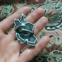 پلاک نقره استیل سیاه قلم  نقشه ایران