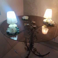 میز تحریر چوب افرا و کاج و فرفوژه اهنی میز خاطره