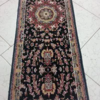 کناره قالچه سورمه ای زرشکی شکلاتی 60 سانت ۱۲۰سانت