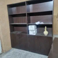 میز مدیریتی به همراه کتابخانه کمد