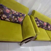 مبل هفت نفره راحتی جلو مبلی عسلی