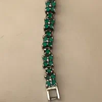 دستبند نقره زنانه زمرد طبیعی|جواهرات|تهران, تهرانپارس غربی|دیوار