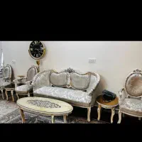 مبل هشت نفره سلطنتی چوبی