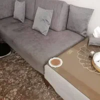 مبل ال هفت نفره همراه با میز وسط