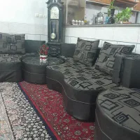 مبل راحتی پنج نفره چرم  و بسیار شیک