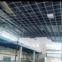 اجرای سقف کاذب کناف تایل گچی پی وی سی  کمپارس