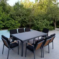 نهارخوری ۸ نفره آلومینیومی ( مخصوص فضای باز)