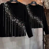 گلدوزی با منجوق و سنگ و...|لباس|دلیجان, |دیوار