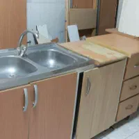 ۹ متر کابینت بدنه فلز در ام دی اف وسینک و هود وشیر|مصالح و تجهیزات ساختمان|اصفهان, شهرستان|دیوار