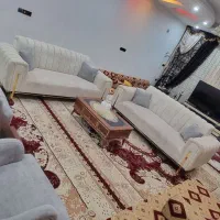 مبل راحتی ۸ نفره + میز غذاخوری ۶ نفره چوب راش|مبلمان خانگی و میز عسلی|کارون, |دیوار