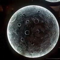 تابلو ماه و ماه و ساعت و ماه و ساحل