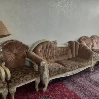 مبل ۷نفره استیل هراه با ۶صندلی میزبان