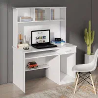 میز تحریر و کتابخانه مدل سایدا با اشانتیون