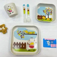 ست ظروف بامبو نوزاد