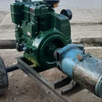 موتور برق لیستر دوسیلند ۱۶ اسب با ژنراتور ۷.۵کاوا