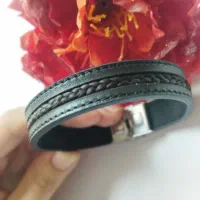 دستبند چرم موی یار