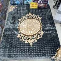 پتو دو نفره خارجی طرح پتینه طوسی