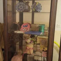 ویترین جادار کلید دار ۴طبقه در حد نو