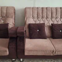 مبل راحتی هفت نفره همراه جلومبلی و عسلی