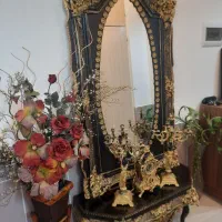 فروش کنسول آینه همراه باساعت وشمعدانی در کازرون