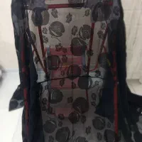 چادر مشکی گلدار مجلسی