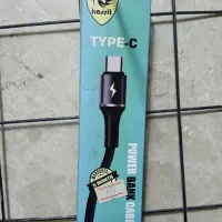 کابل شارژ پاور بانک ۳۰ سانتی ضخیم type c درجه یک