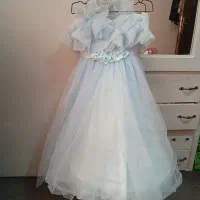 پیراهن دخترانه  حریر پرنسسی