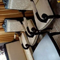 مبل استیل ۵ نفره با میز وسط